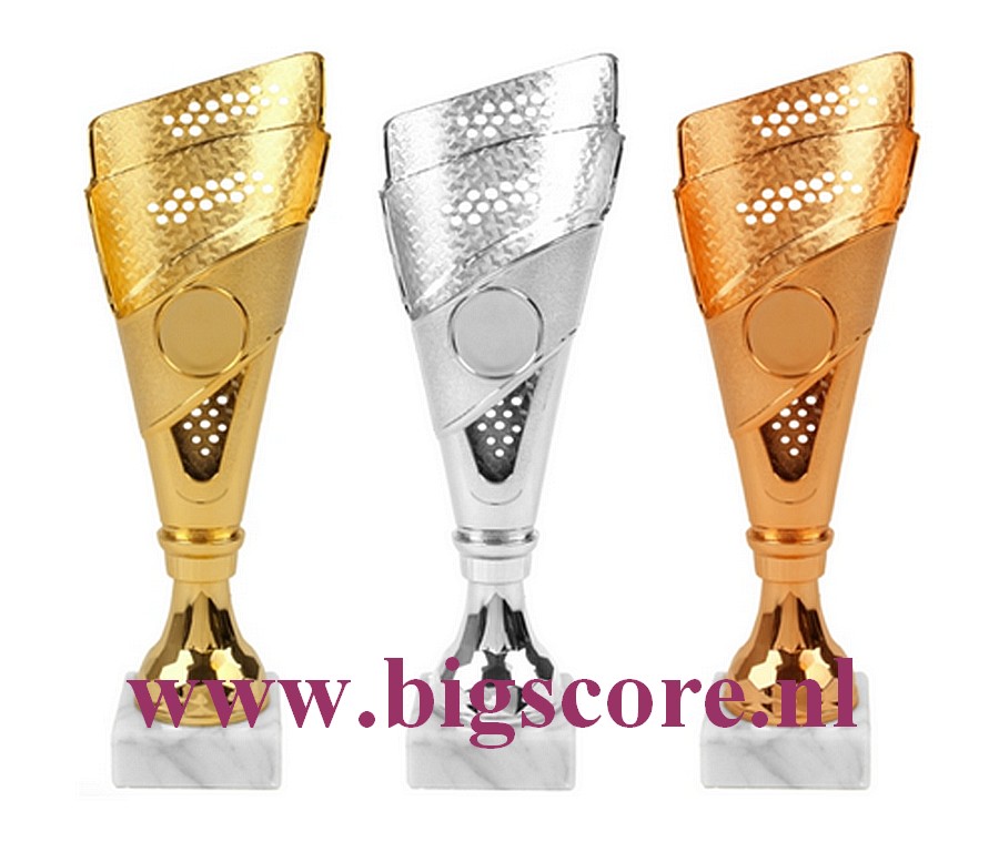 AR1205 Kunststofbeker Goud-Zilver-Brons